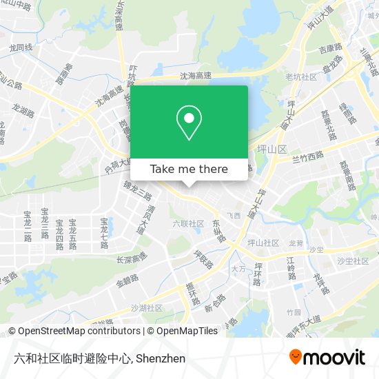 六和社区临时避险中心 map