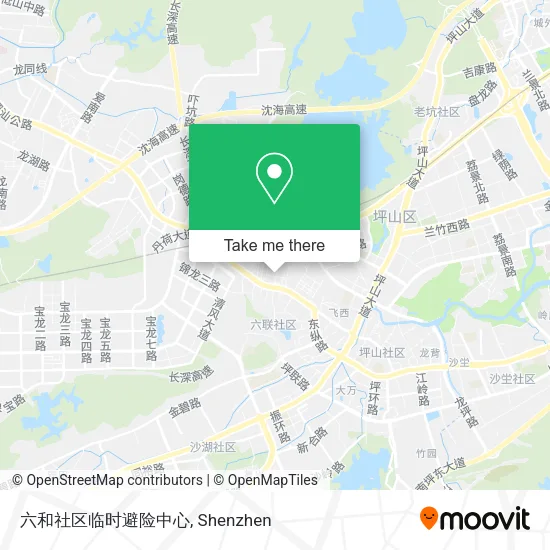 六和社区临时避险中心 map