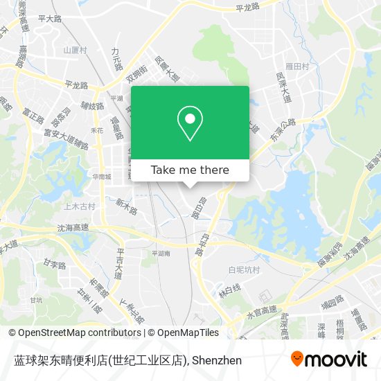 蓝球架东晴便利店(世纪工业区店) map