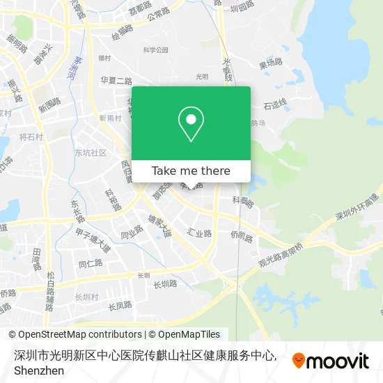 深圳市光明新区中心医院传麒山社区健康服务中心 map