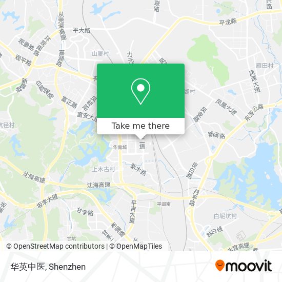 华英中医 map