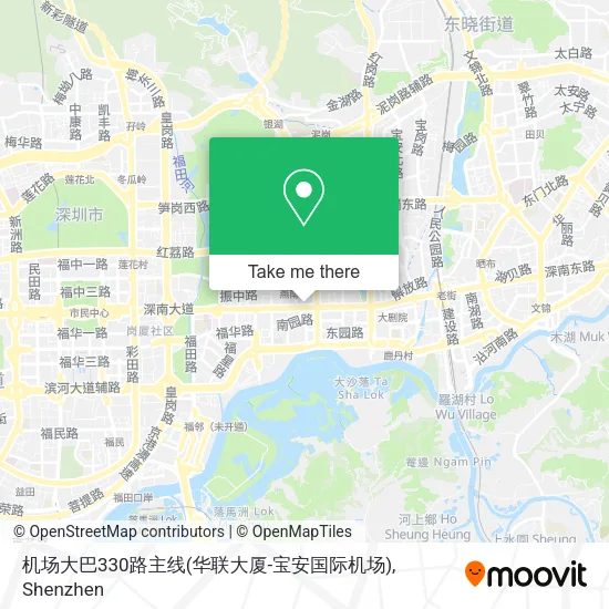 机场大巴330路主线(华联大厦-宝安国际机场) map