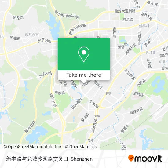 新丰路与龙城沙园路交叉口 map