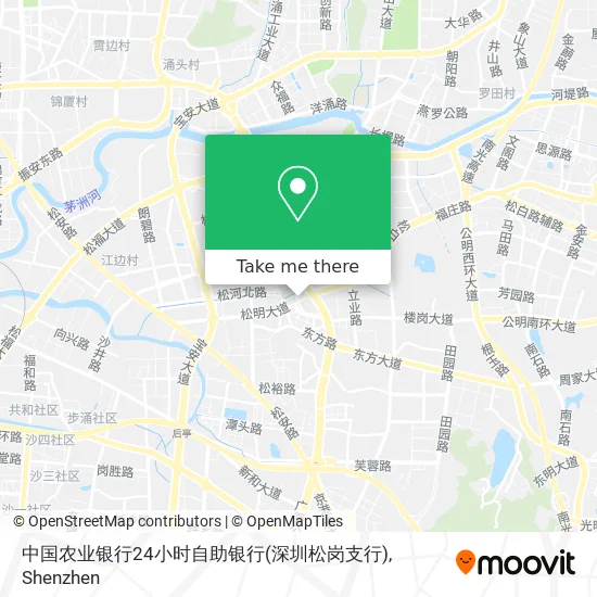 中国农业银行24小时自助银行(深圳松岗支行) map