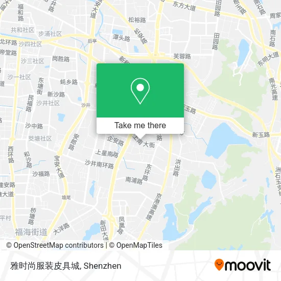 雅时尚服装皮具城 map