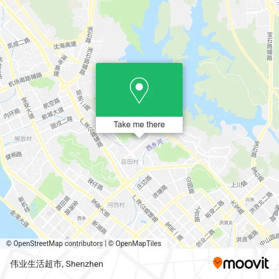 伟业生活超市 map