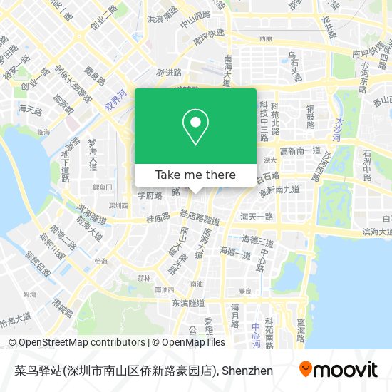 菜鸟驿站(深圳市南山区侨新路豪园店) map