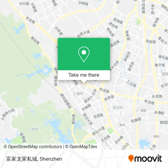 富家龙家私城 map