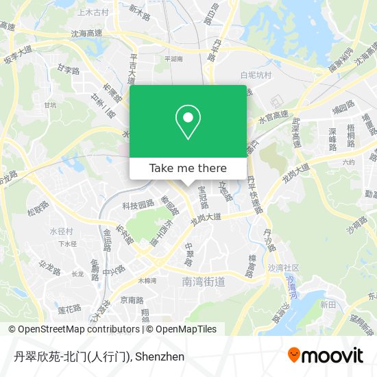 丹翠欣苑-北门(人行门) map