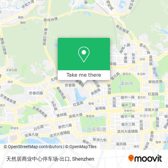 天然居商业中心停车场-出口 map