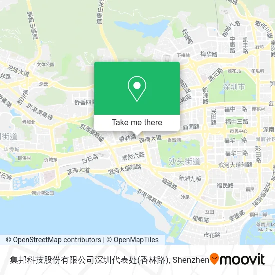 集邦科技股份有限公司深圳代表处(香林路) map