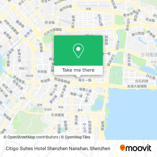 Citigo Suites Hotel Shenzhen Nanshan map