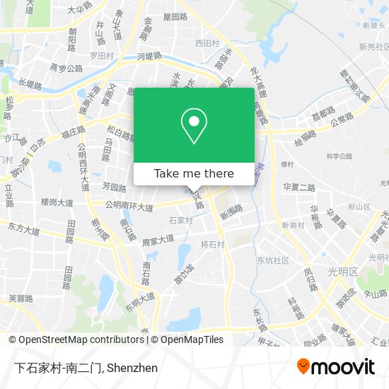 下石家村-南二门 map