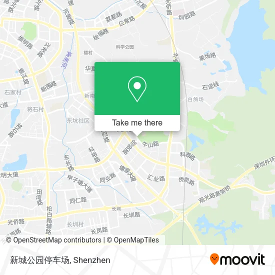 新城公园停车场 map