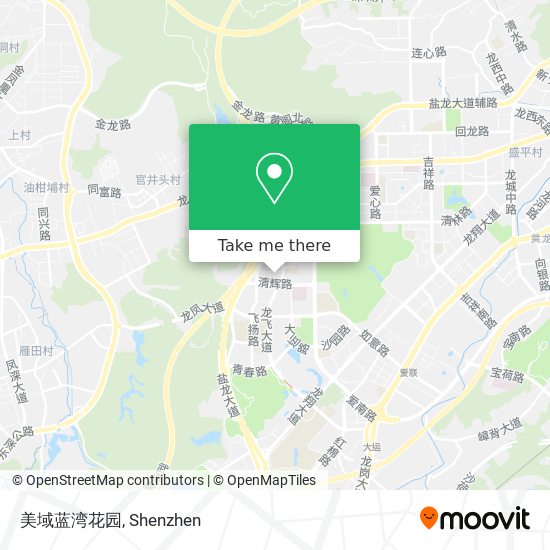 美域蓝湾花园 map