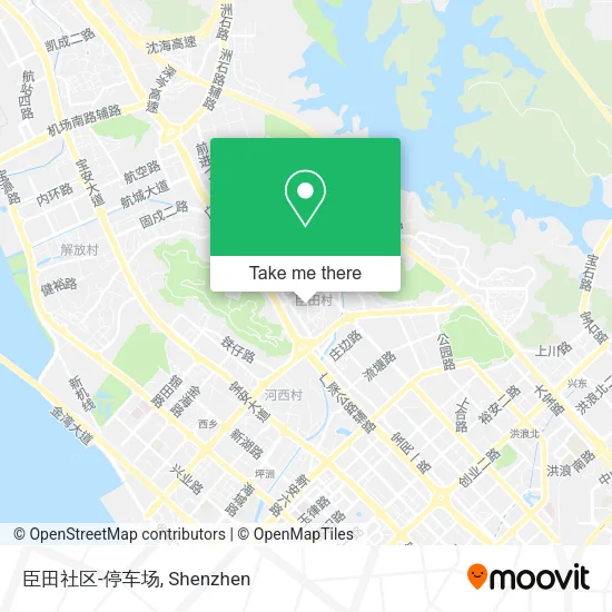 臣田社区-停车场 map