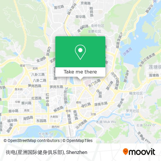 街电(星洲国际健身俱乐部) map