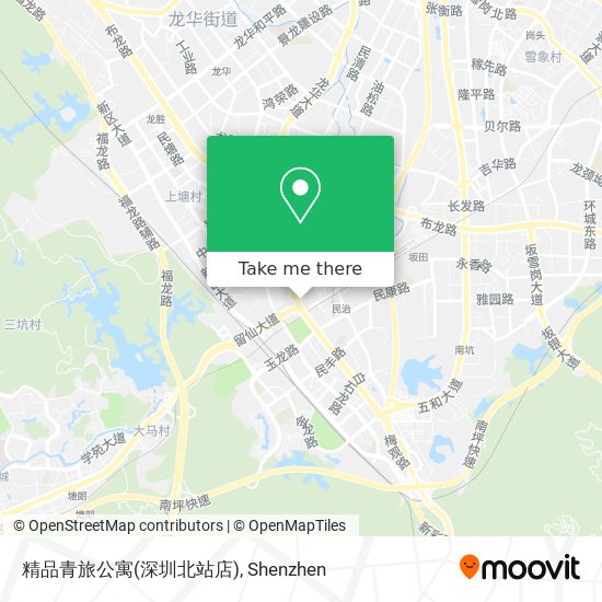 精品青旅公寓(深圳北站店) map