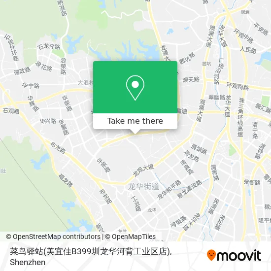 菜鸟驿站(美宜佳B399圳龙华河背工业区店) map
