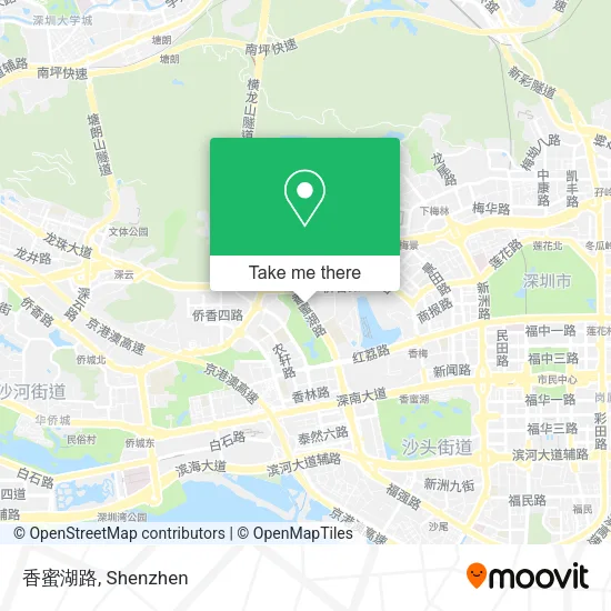 香蜜湖路 map