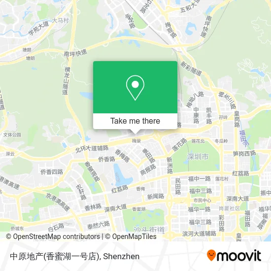中原地产(香蜜湖一号店) map