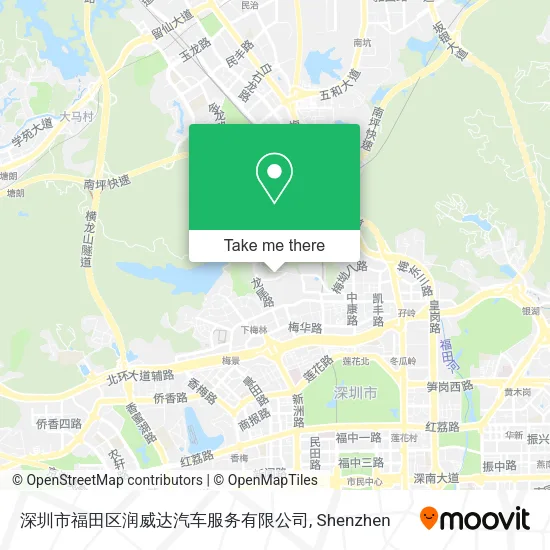 深圳市福田区润威达汽车服务有限公司 map