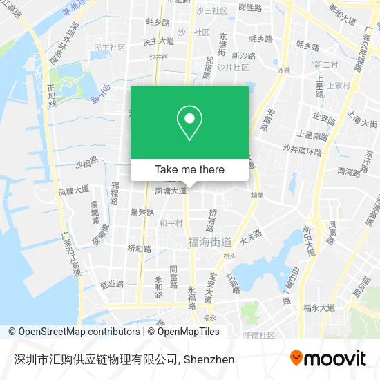 深圳市汇购供应链物理有限公司 map