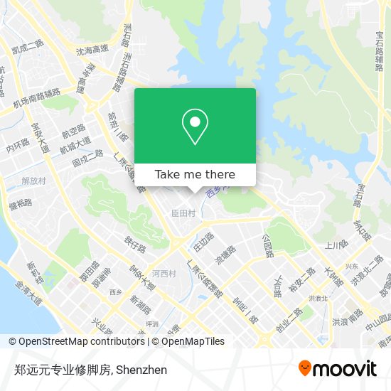 郑远元专业修脚房 map