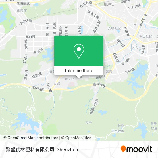 聚盛优材塑料有限公司 map