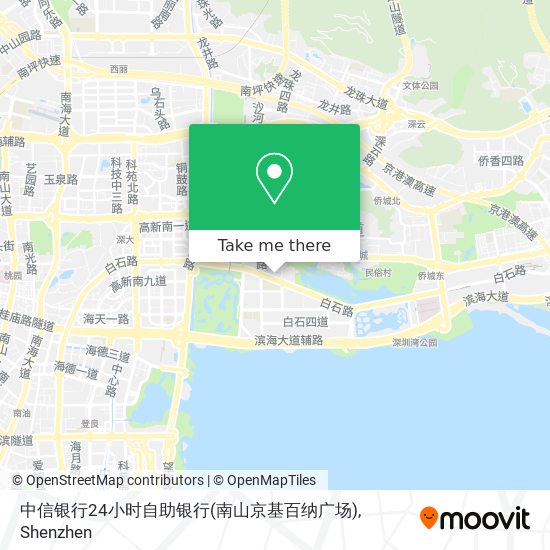 中信银行24小时自助银行(南山京基百纳广场) map