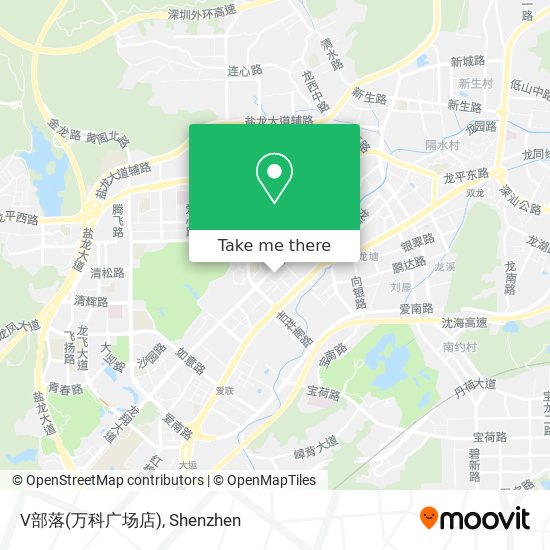 V部落(万科广场店) map