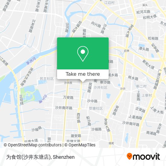 为食馆(沙井东塘店) map