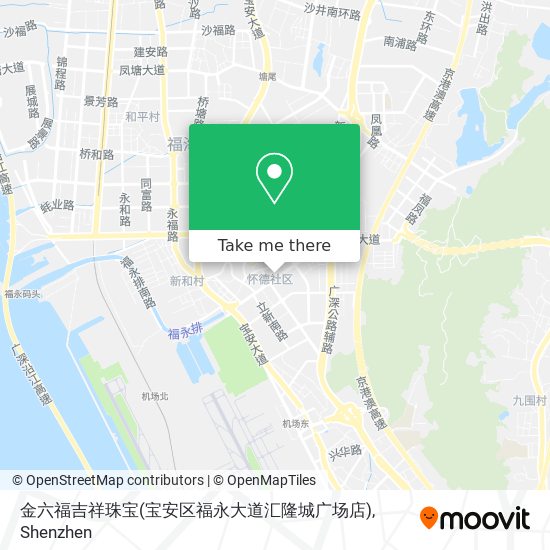 金六福吉祥珠宝(宝安区福永大道汇隆城广场店) map