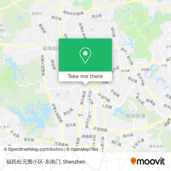 福民松元围小区-东南门 map