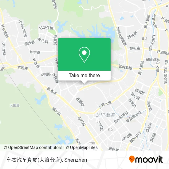 车杰汽车真皮(大浪分店) map