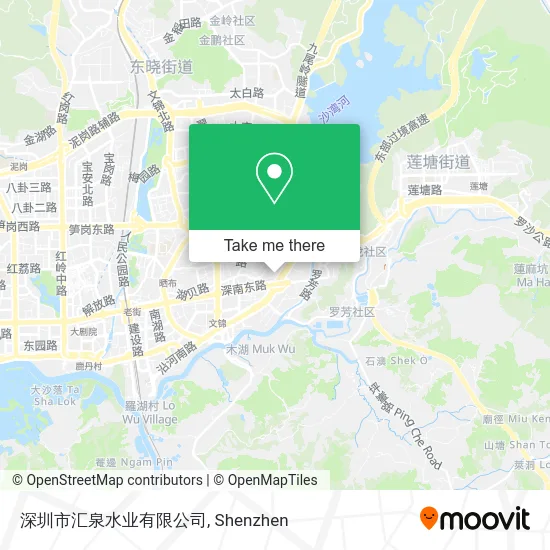 深圳市汇泉水业有限公司 map