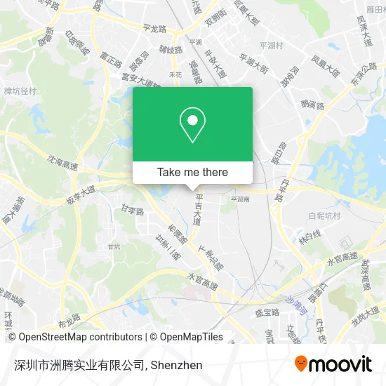 深圳市洲腾实业有限公司 map
