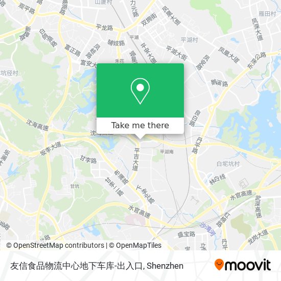 友信食品物流中心地下车库-出入口 map