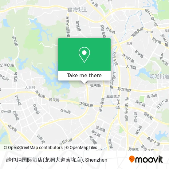 维也纳国际酒店(龙澜大道茜坑店) map