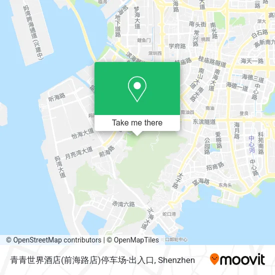 青青世界酒店(前海路店)停车场-出入口 map