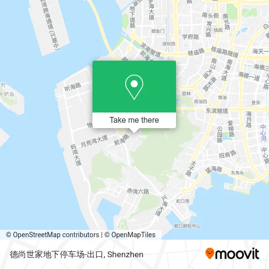 德尚世家地下停车场-出口 map
