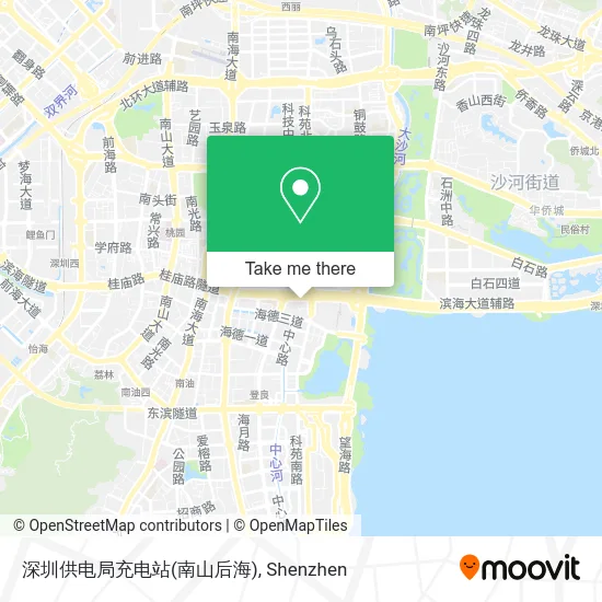 深圳供电局充电站(南山后海) map