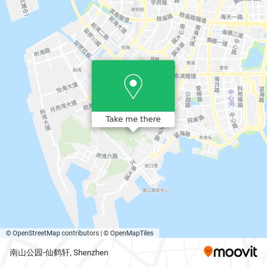 南山公园-仙鹤轩 map