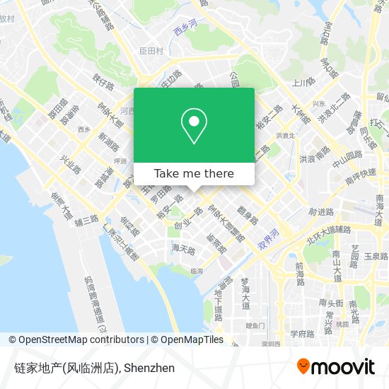 链家地产(风临洲店) map