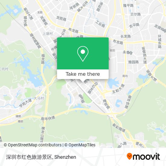 深圳市红色旅游景区 map