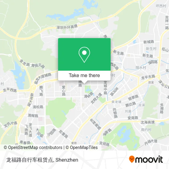 龙福路自行车租赁点 map