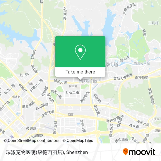 瑞派宠物医院(康德西丽店) map