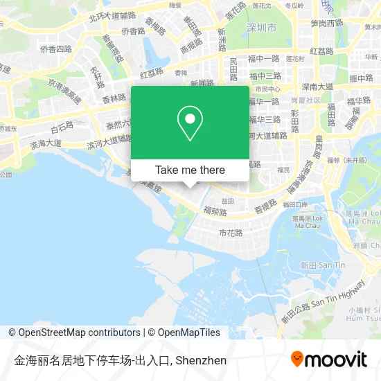 金海丽名居地下停车场-出入口 map