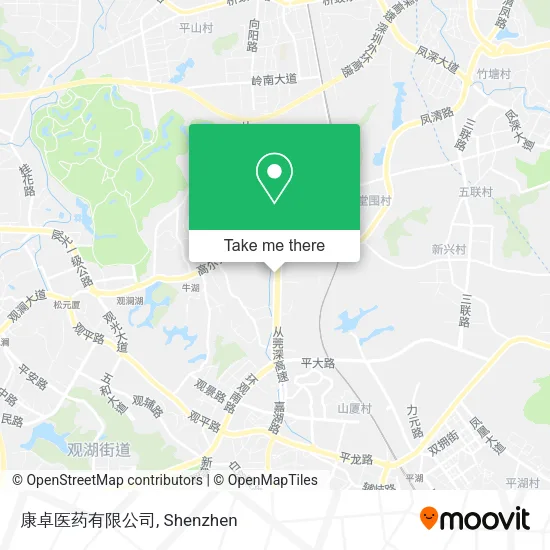 康卓医药有限公司 map