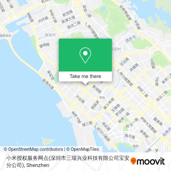 小米授权服务网点(深圳市三瑞兴业科技有限公司宝安分公司) map